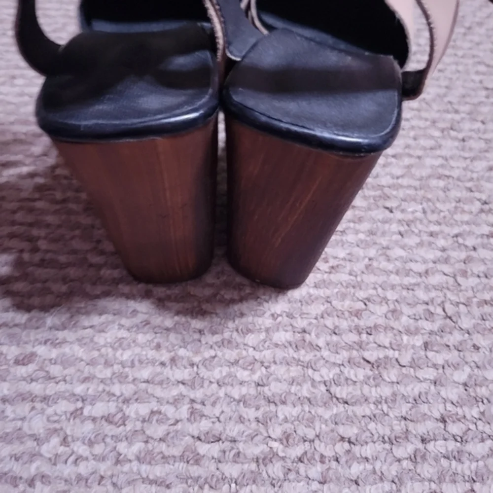 TopShop size‎ 42 wood platform heels